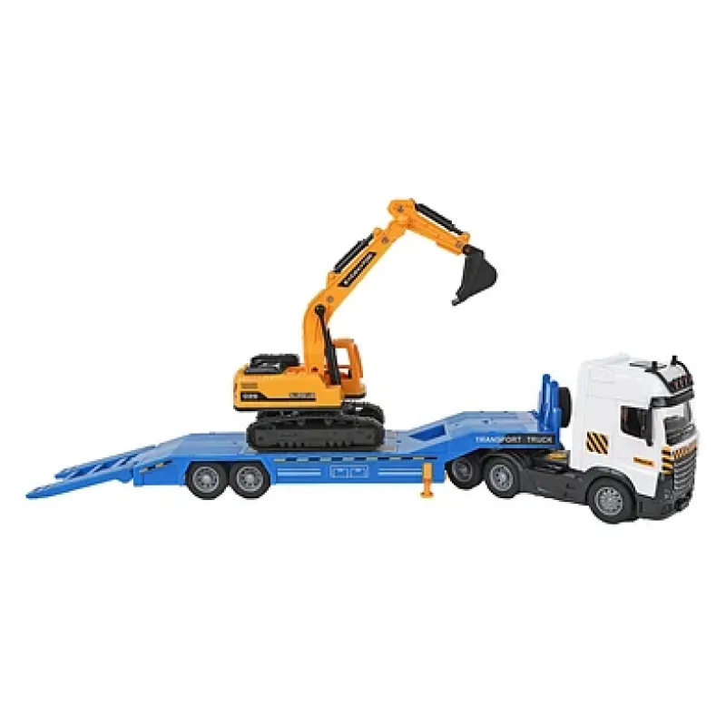2-Play Vrachtwagen met Aanhanger en Kraan 510807